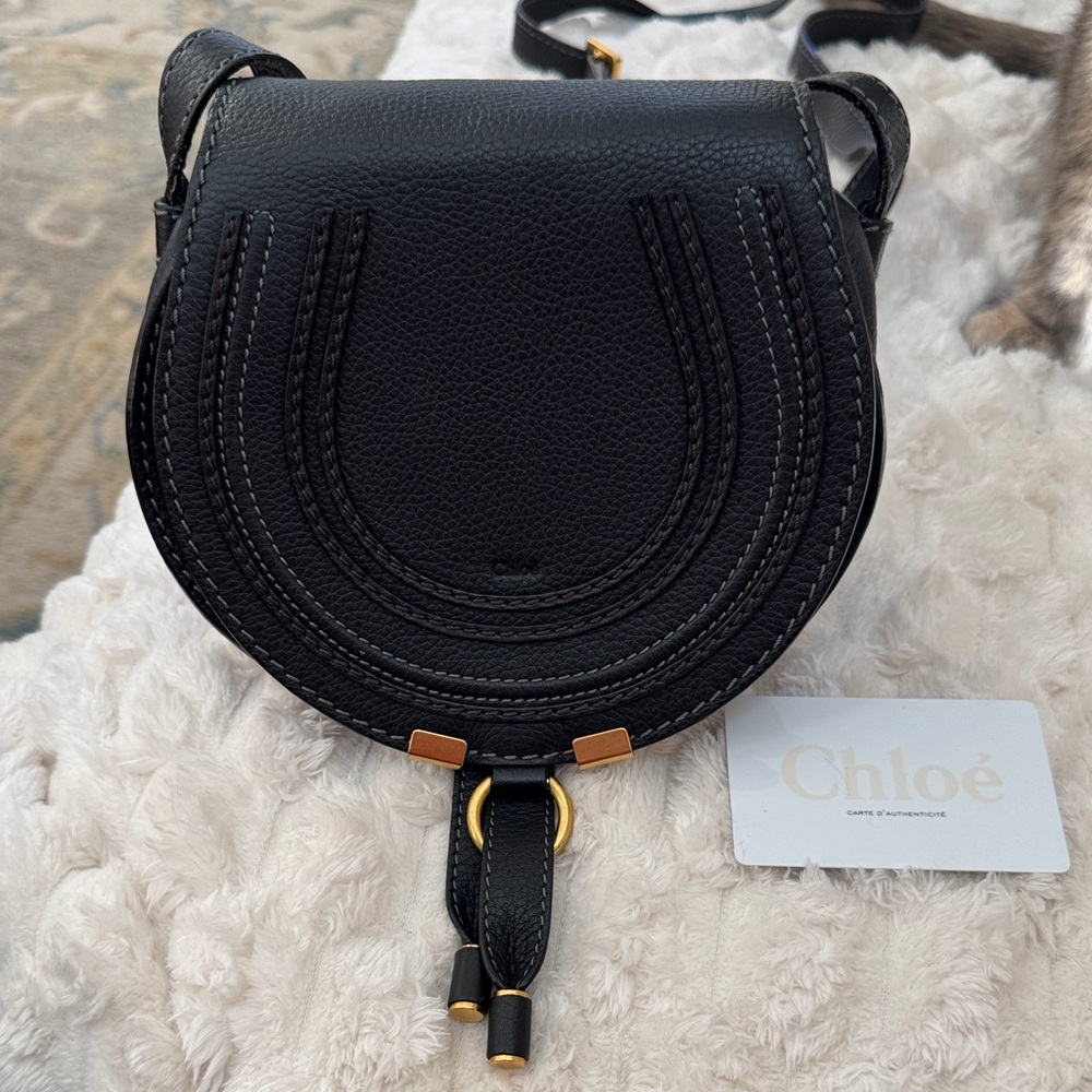 Chloe Black Leather Crossbody Bag
